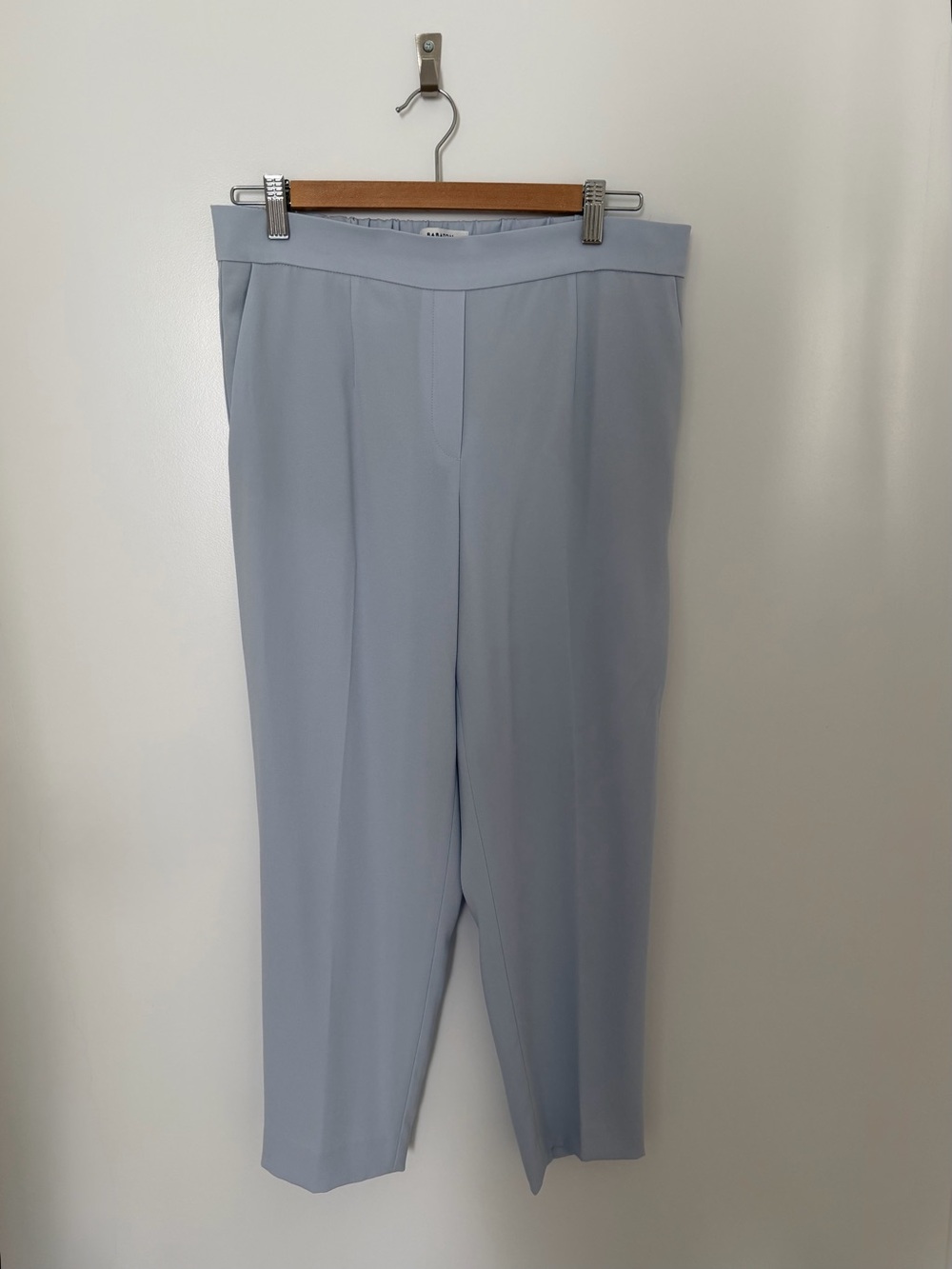 Babaton Conan Pale Blue Cropped Tailored Trousers size 10